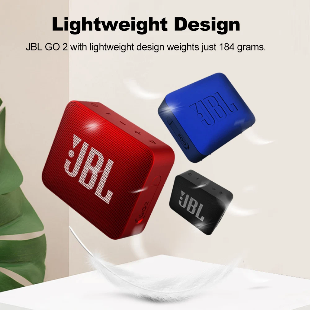  Водонепроницаемая портативная мини-Колонка J.BL GO2 IPX7 Спортивная Беспроводная стерео-колонка с Bluetooth и перезаряжаемой батареей