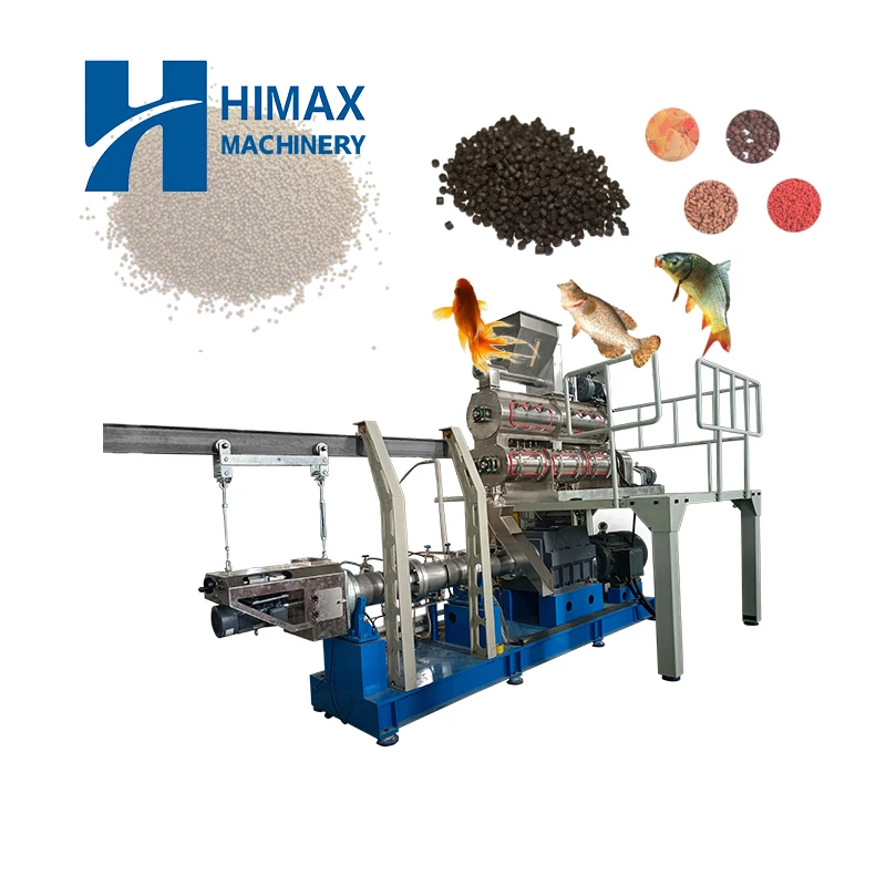 Stainless Steel Floating Fish Feed Pellet Making Machine Price Floating Fish Pet Food Feed Production Line Machinery hot sale