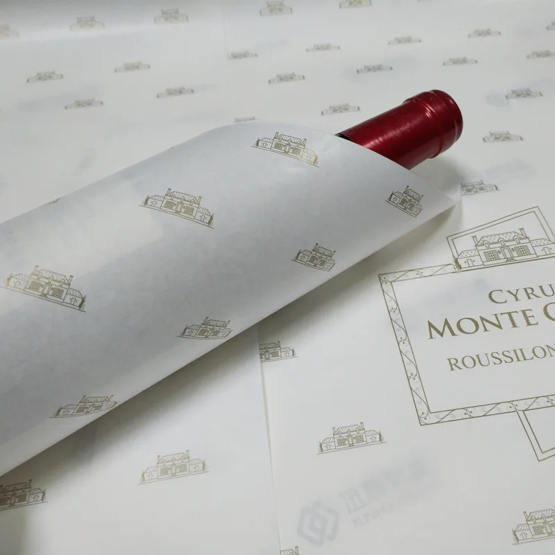 Customized Gift Waterproof Custom Wood Logo Item Style Packaging Tissue Wrapping Paper