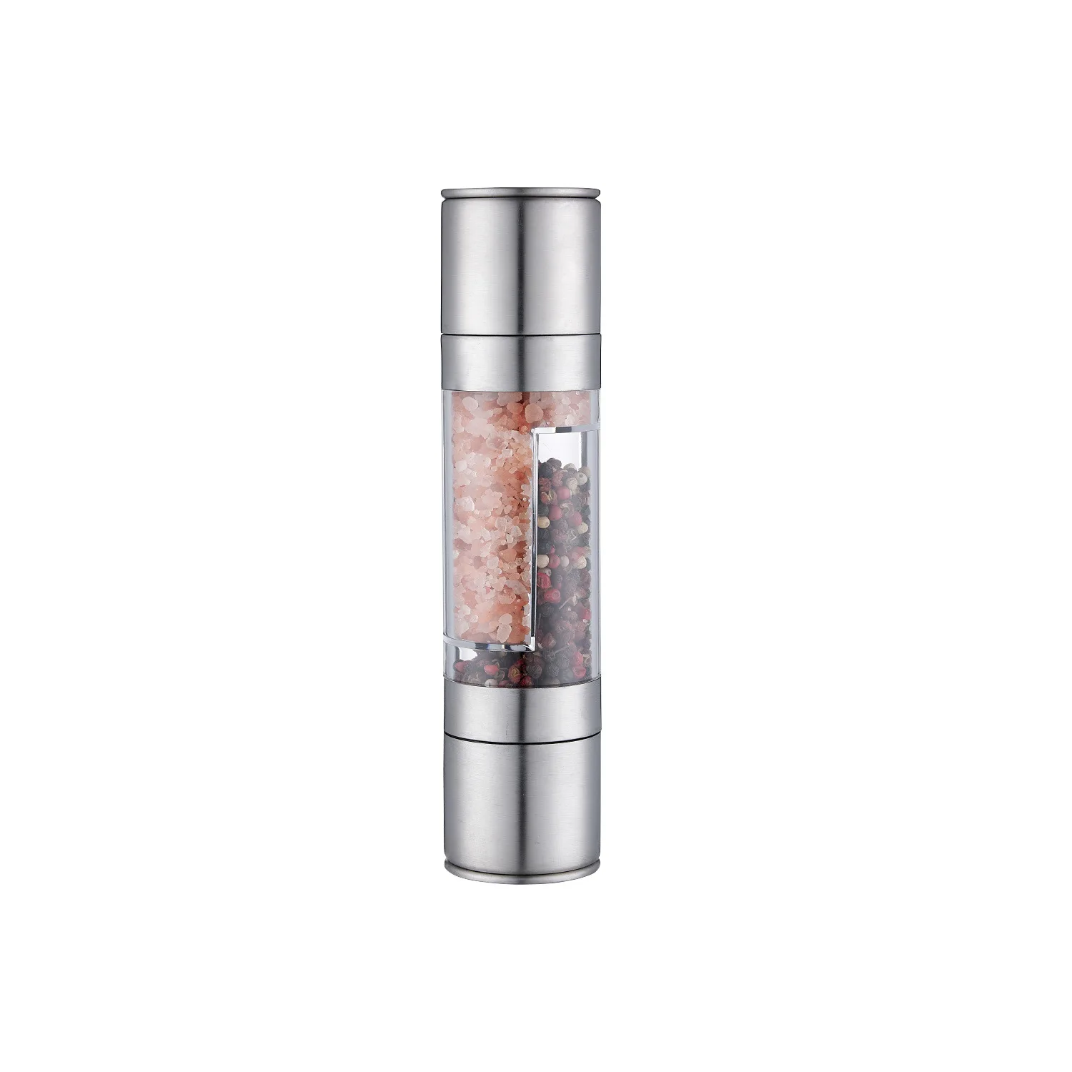 Syh1276 Wholesale plastic spice grinder manual 2 in 1 salt and pepper grinder with ceramic core
