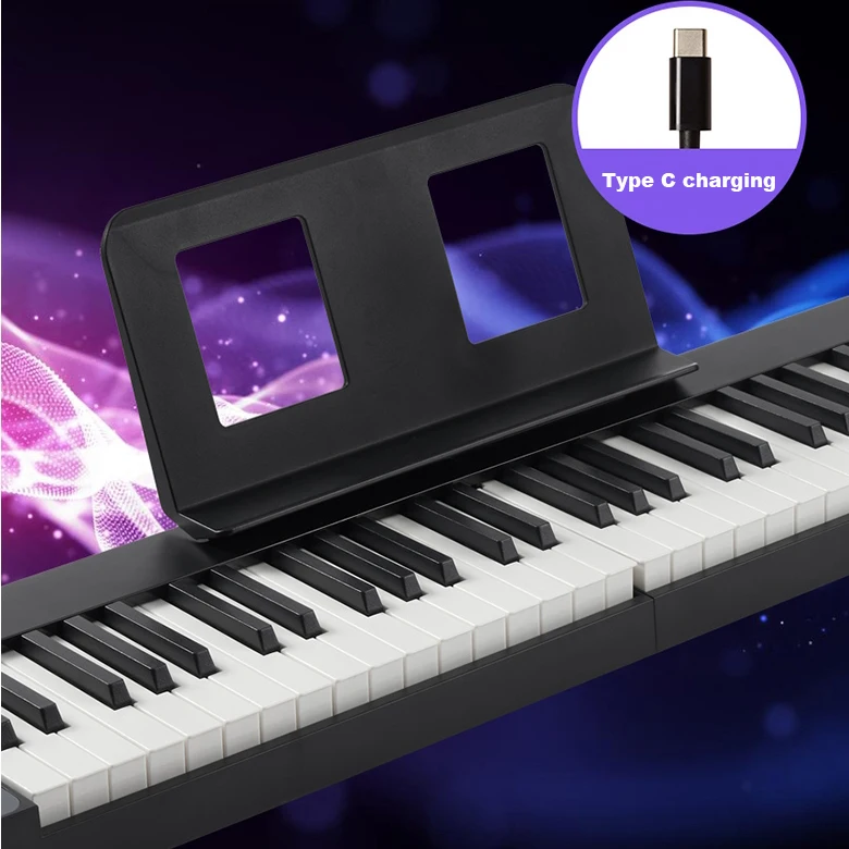 Portable Electronic Built-In Stereo Speakers Musical Digital Midi Keyboard Piano
