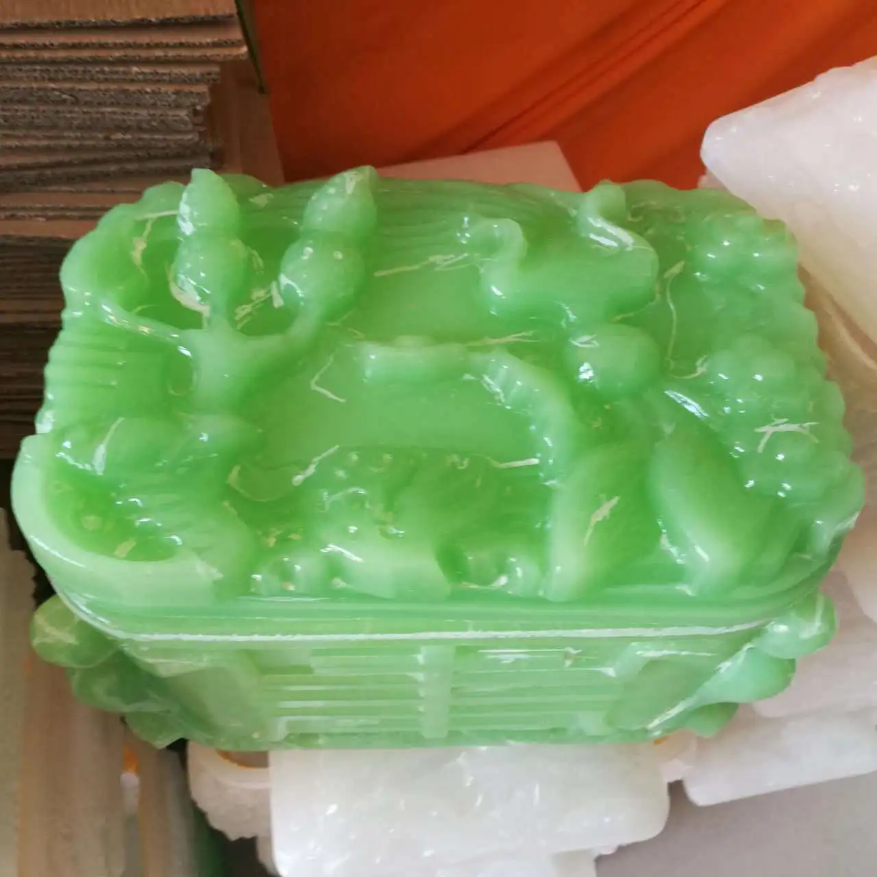 Wholesale carved stone funeral caskets for human ashes