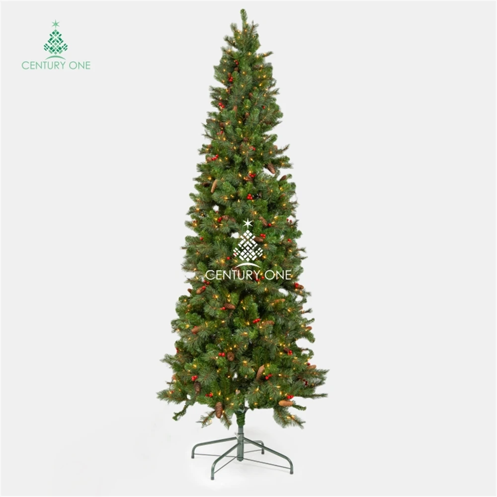 Factory Price Snow Flocked Christmas Tree Artificial PVC and PE Christmas Tree