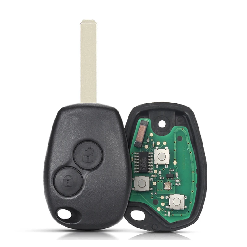 Remote Key Shell for RENAult Kangoo II Clio III Dust Collector Modus Twingo Dacia Logan 2 Buttons 433MHz PCF7947 Chip Heart Key