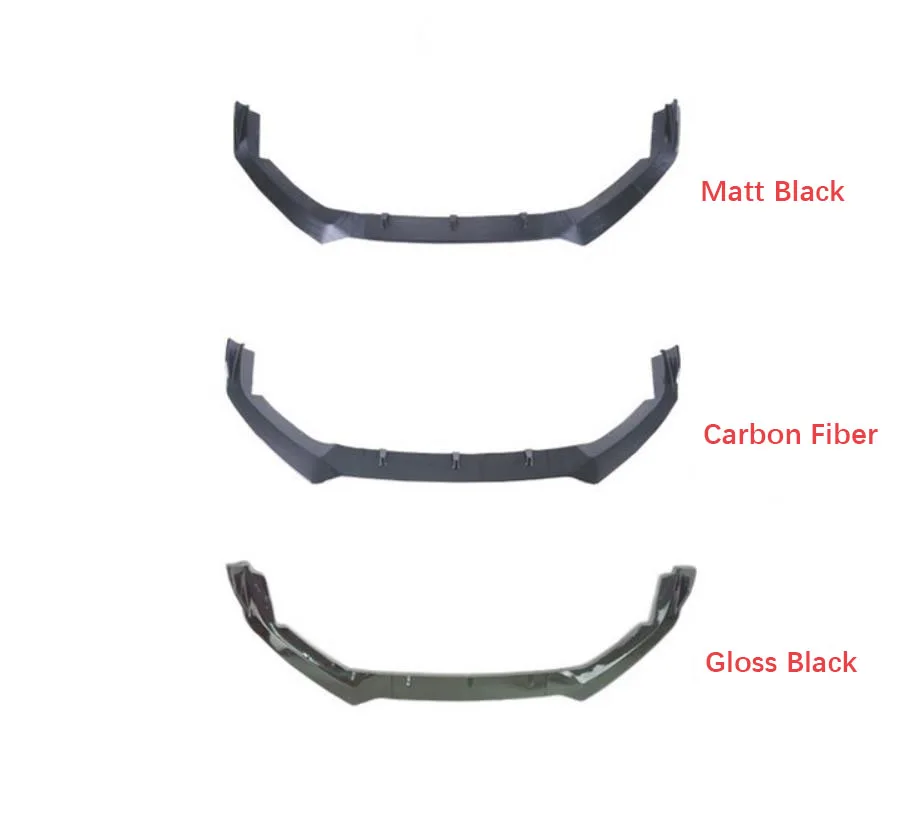 2021 New Other Exterior Accessories ABS carbon fiber look universal front bumper lip spoiler splitter for honda jazz fit 2018