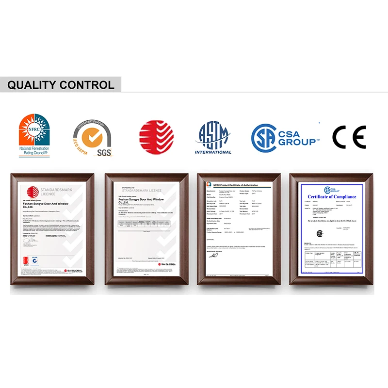 SUNGYE High Quality Narrow Fame Windows Luxury Thermal Break Structure Customizable Sliding Window