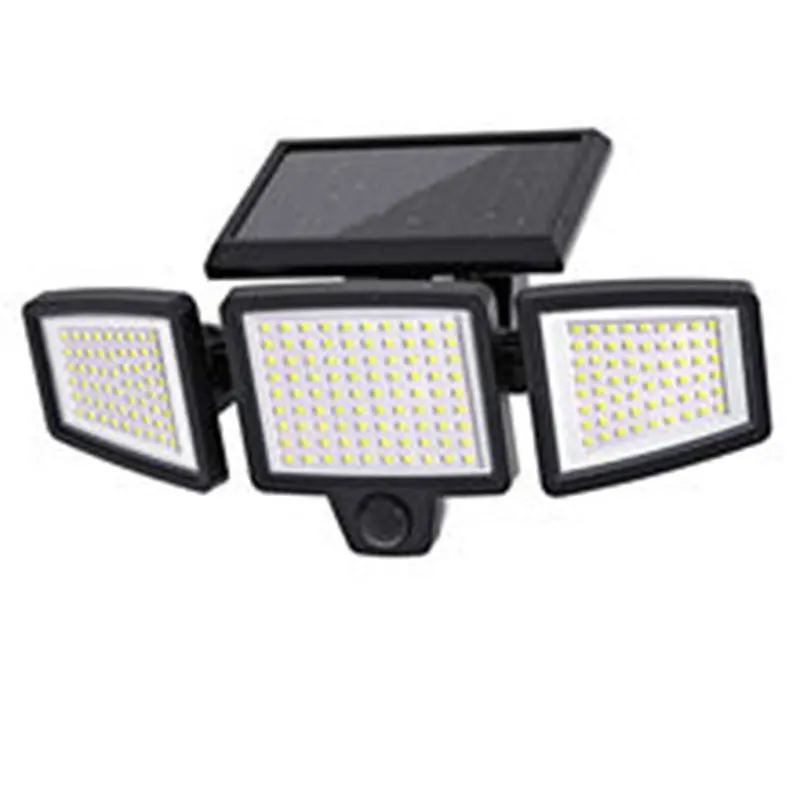Высококачественные 72-светодиодные солнечные датчики движения XUGUANG, садовые наружные 3 головки, солнечные защитные огни, светодиодные металлические 0,5 IP65