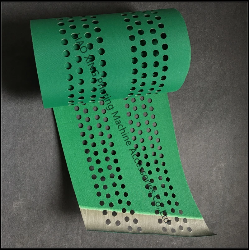 3100 * 195mm KBA conveyor belt, green conveyor belt, press accessories, suction conveyor RA106 belt, offset press parts 105-6