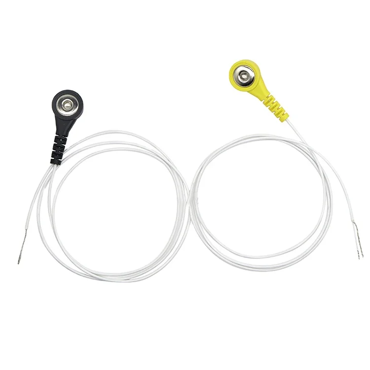 Tens Lead Wire Adapters Banana Plug To 3.5mm Snap Connector For Tens