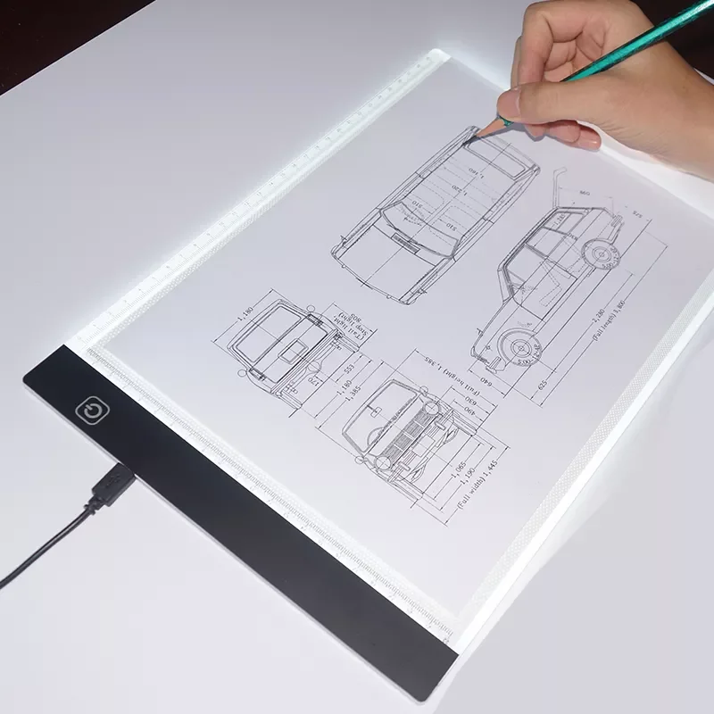 A5 Led Tracing Light Box Kids Drawing Board Light Box Adjustable Brightness LED Tracing Pad