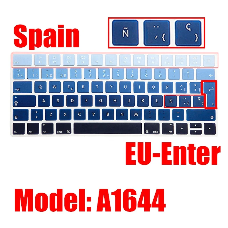 Чехол Magic Keyboard2 на испанском языке силиконовая защитная пленка для клавиатуры Apple A1644 MQ5L2CH/A EU