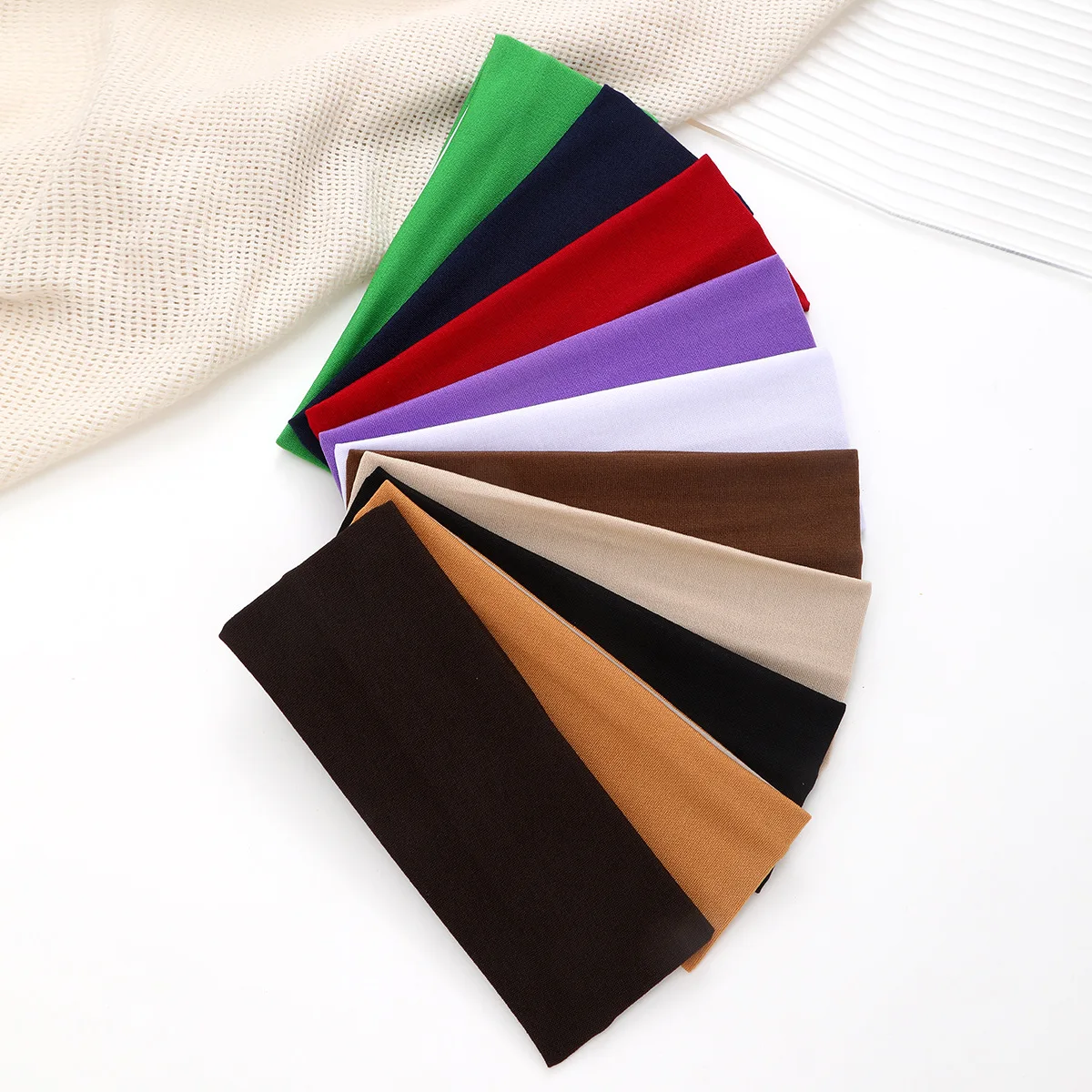 Trendy High Elastic Solid Color Headband - Sports Sweatband for Yoga, women Hair Accessory
