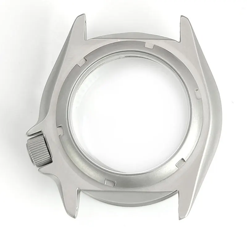 Матовый корпус для часов вставка подходит NH35 36 SKX007 задняя крышка части из минерального стекла на заказ оптовая продажа
