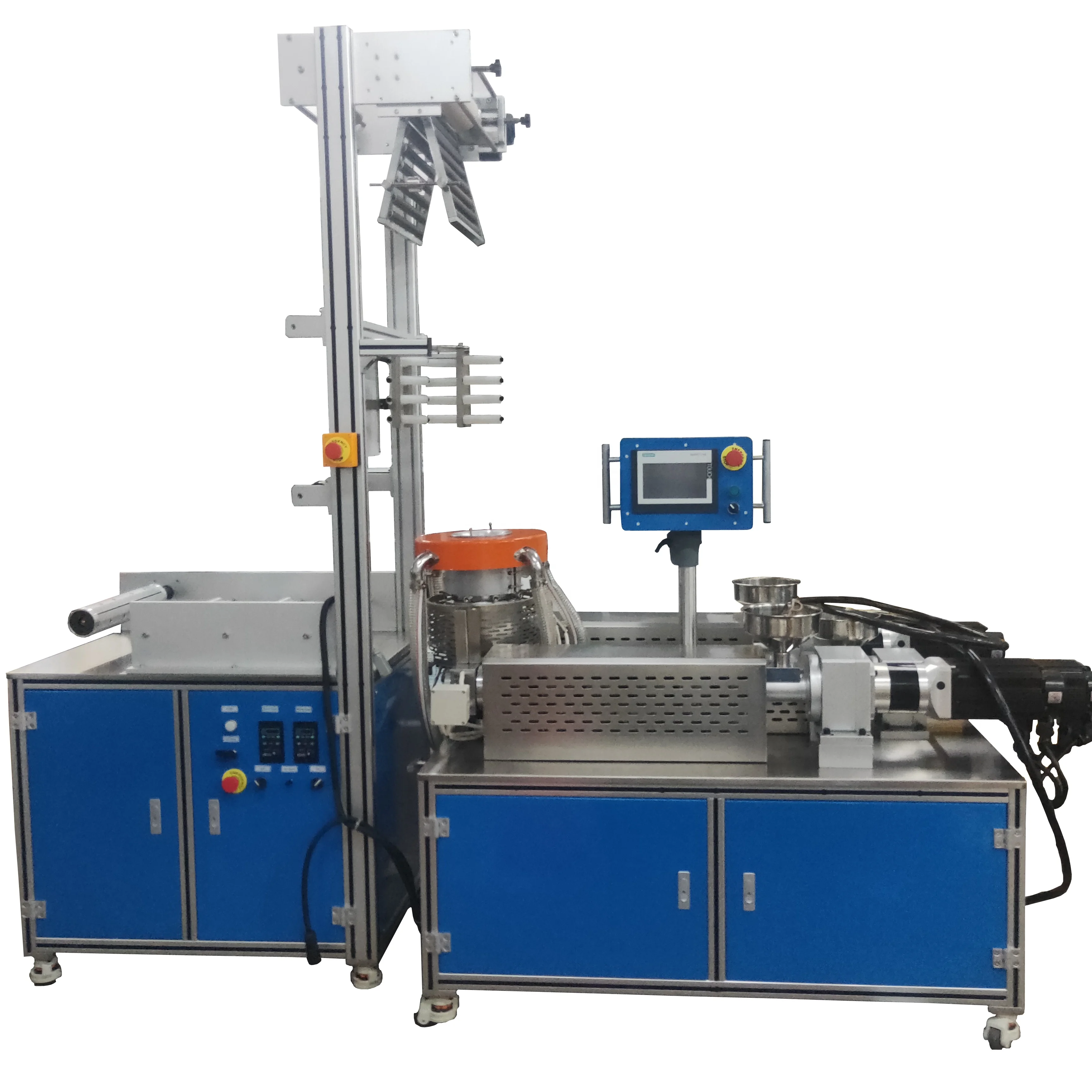Mini PLA Biodegradable Plastic Extrusion Blow Moulding Three Layer Multi-layer Film Blowing Machine