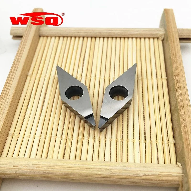 Diamond insert Vcgt 160404 Pcd turning tool carbide insert VCGT160408 VCGT160412 shim pcd turning inserts for cnc lathe machine