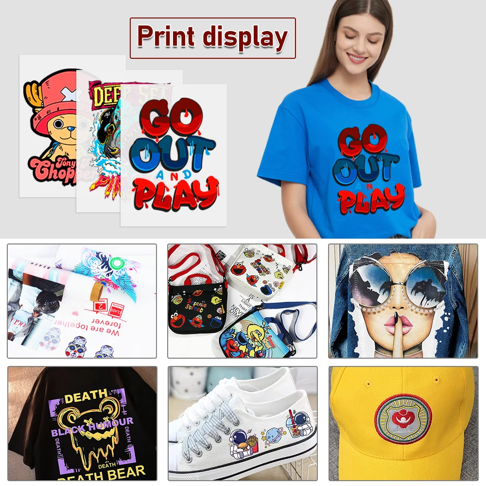 DTF Transfer Film Sheets A3 A3+ A4 DTF Paper for All Sublimation DTF Printers Upgraded Premium Direct to Film for All Fabrics