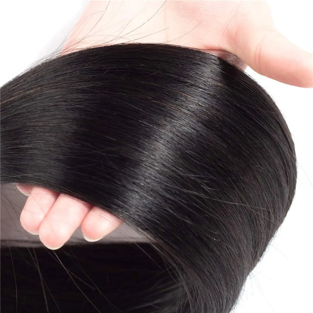 Long Size 30 32 34 Inch Brazilian Hair Weave Extension Dropshipping Mink Human Virgin Hair Cuticle Aligned Bundles Straight Wave