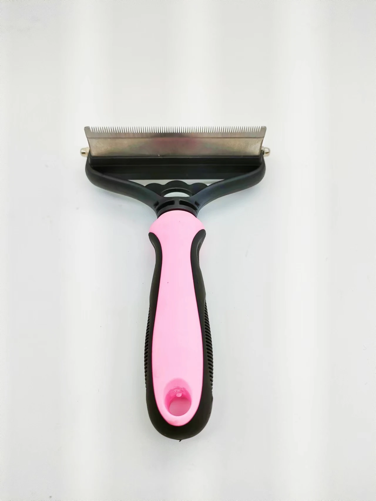 Wholesale Pet Hair Grooming Tool 2 Sided Dematting Shedding Undercoat Rake Brush Comb For Dogs And Cats