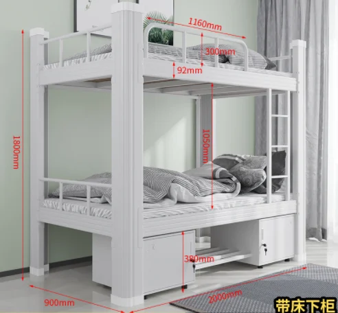 ULT-YH-0109 High Quality Double Bunker Bed For Adults Worker Twin Metal Bunk Bed Frame For Boys Used Bunk Beds For Sale