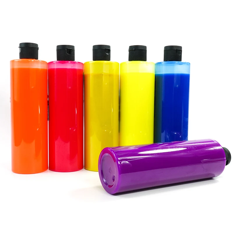 Fluorescent Luminous Body Paint Makeup Water Based Neon Color Uv for Kids for Neon Party Face Painting