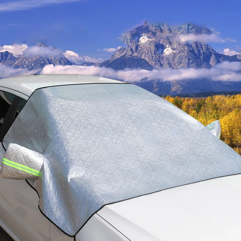 Snow Windshield Cover Car snow shield sunshield snow proof half cover car front windshield glass cover