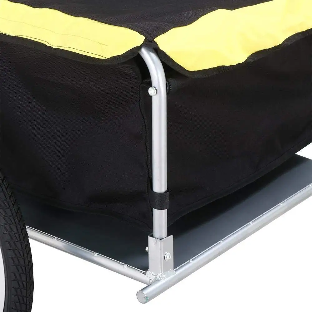 
Heavy Duty Garden Enclosed Folding Bicycle Bike Cargo Storage Cart and Luggage Trailer 