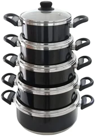 Pressed Aluminum Nonstick Coating  kitchenware set cooking Pot set Casserole with lid