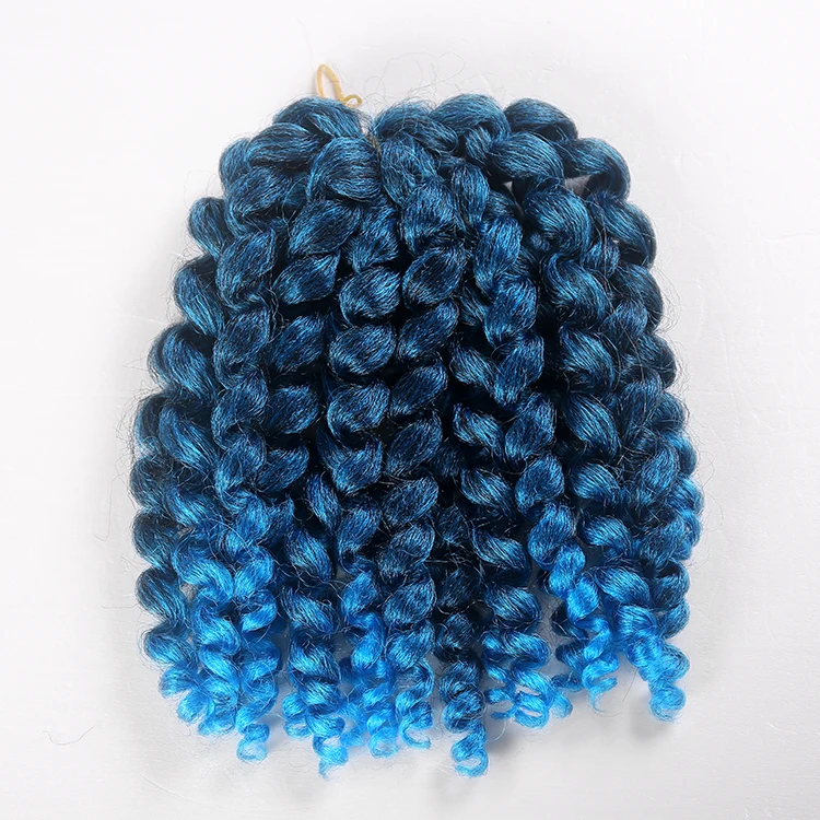 Spring Twist Crochet Hair Braids Curly Fluffy Bomb Twist Spring Curl Crochet Synthetic Hair Extension