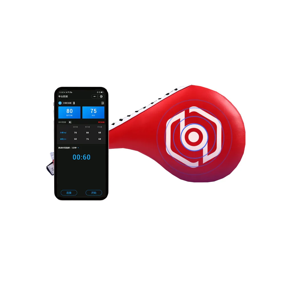 Smart Kicking Paddle Taekwondo Kick Target with Power Meter & Force Tracker, App Integrated - Foot Target