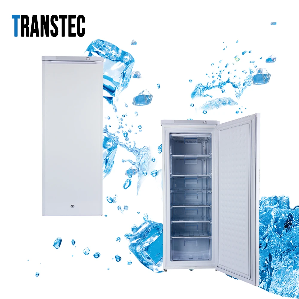 Hot sales high quality  upright ice maker Multi-layer storage 198L single door  solar powered best freezing effect