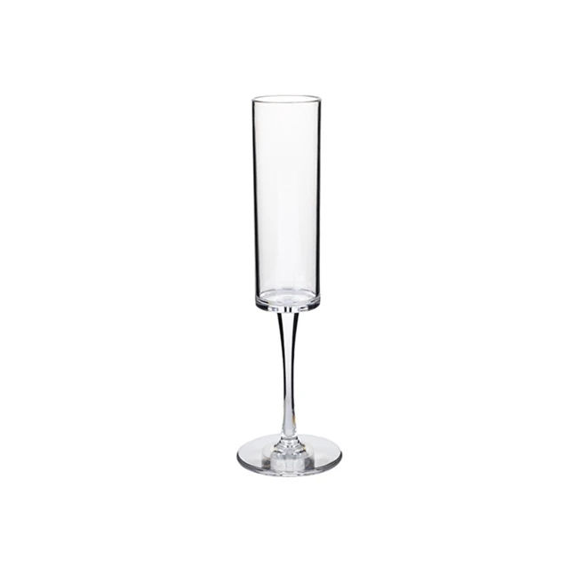 party wine drinking led flashing festival toasting clear reusable vintage acrylic plastic fluted champagne glasses