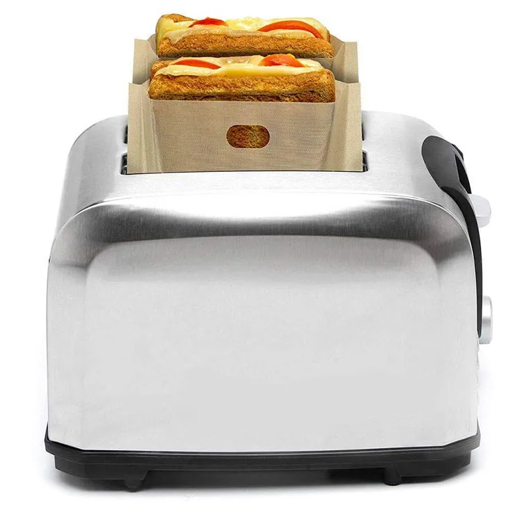 High quality reusable heat resistant nonstick toaster bags for sandwiches