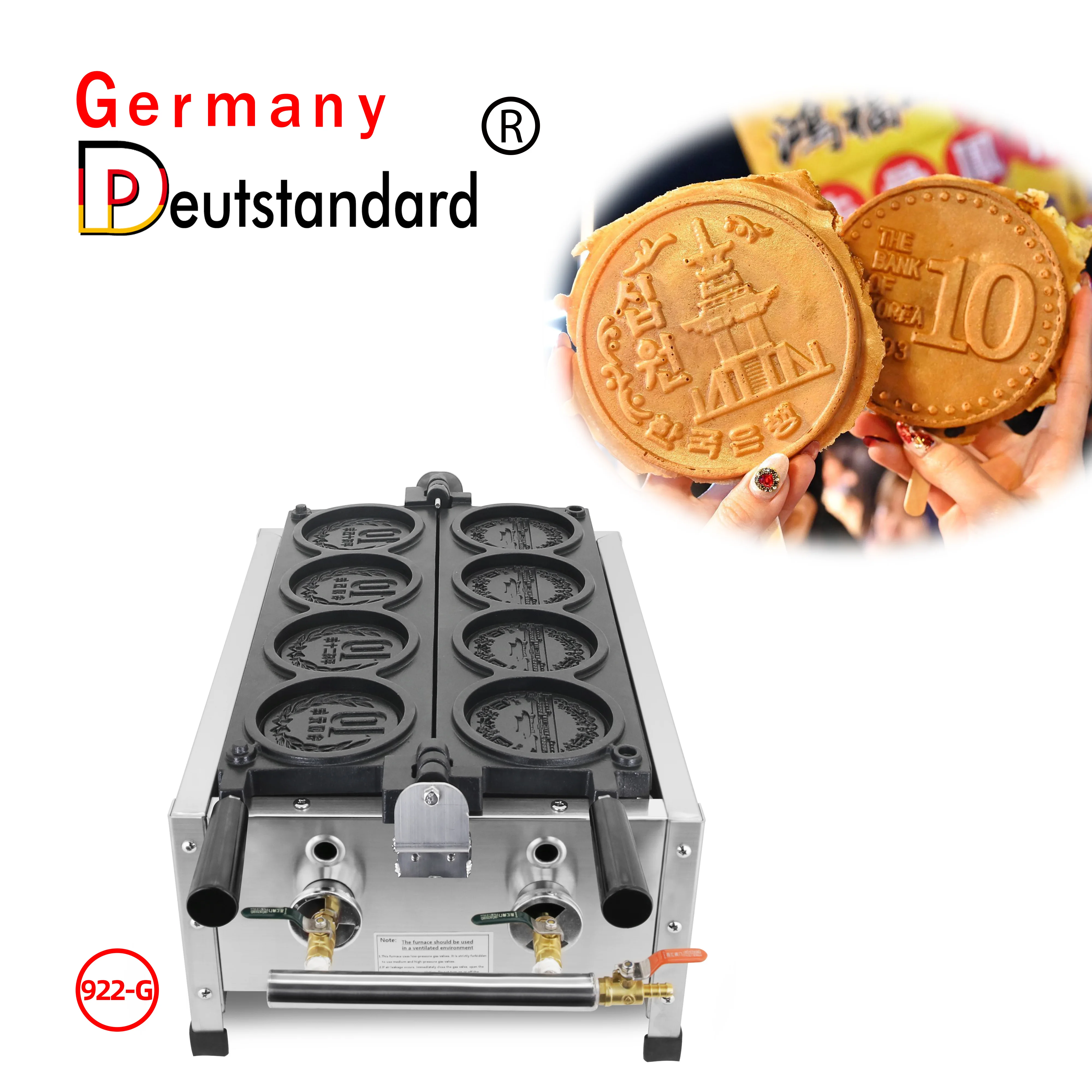 gas mini coin shape waffle maker