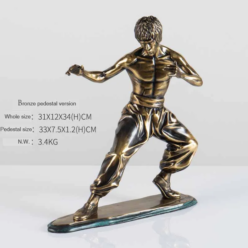 home deco hotel deco bronze bruce lee sculpture