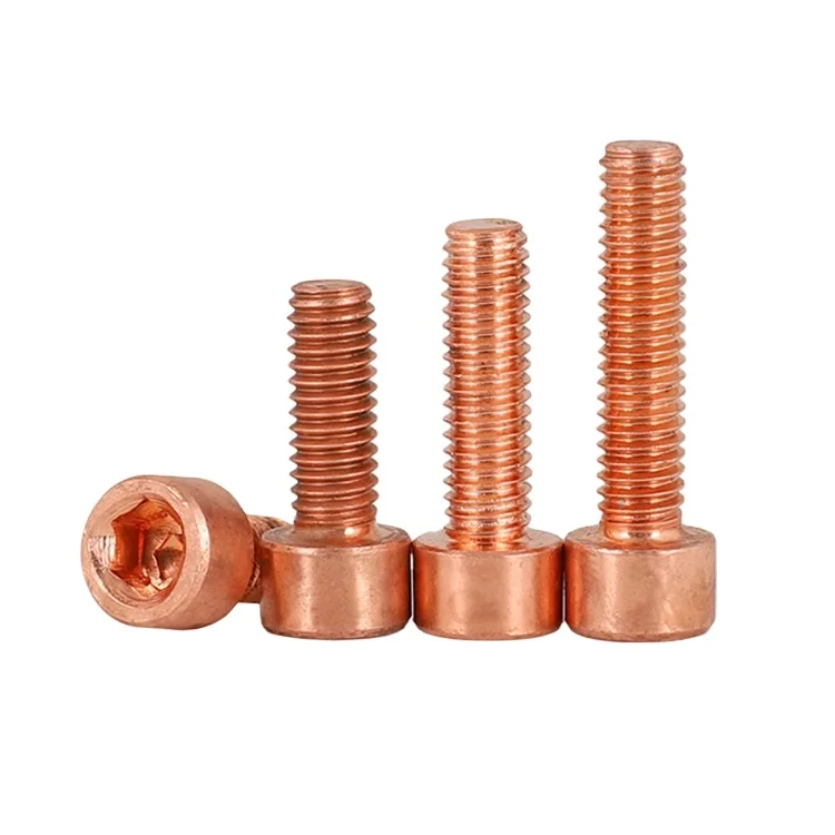 DIN912 M2 5 M3 M4 M5 M6 M8 T2 медные шестигранные болты с головкой