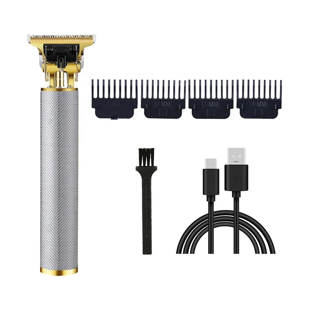 Electric Hair Trimmer Cordless USB Rechargeable Waterproof Barber Clippers