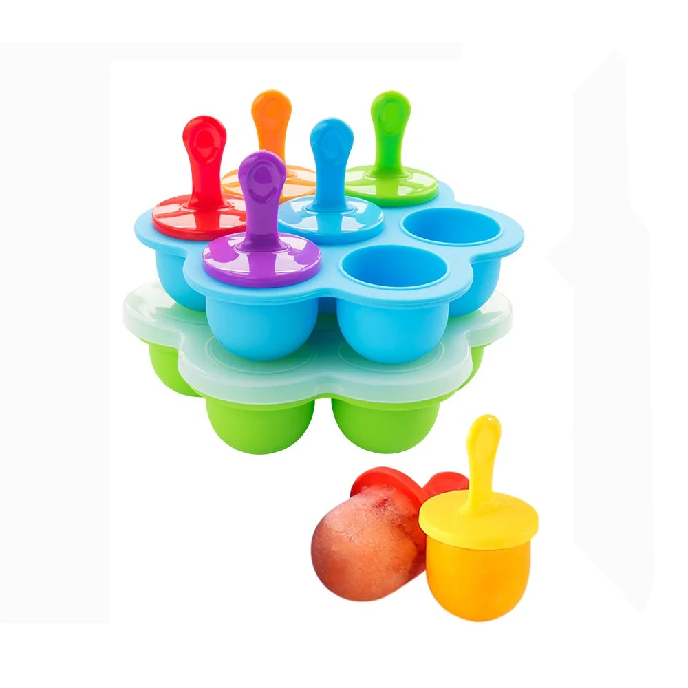 Silicone popsicle ice cream maker Baby Food Storage Food Freezer containers Trays