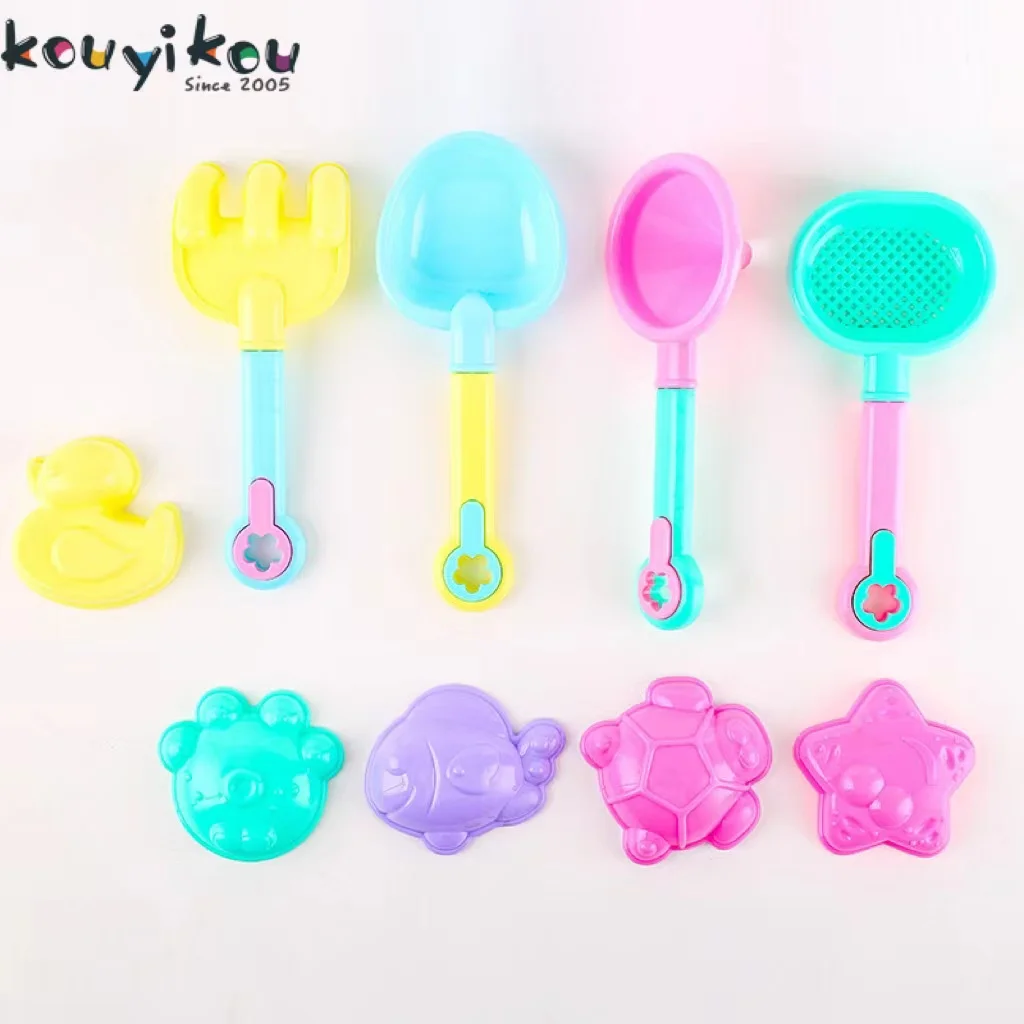 Summer Outdoor Toys Includes Beach Sand Bucket Eco Friendly Funny Silicone Beach Sand Toy Set For Kids With Bucket
