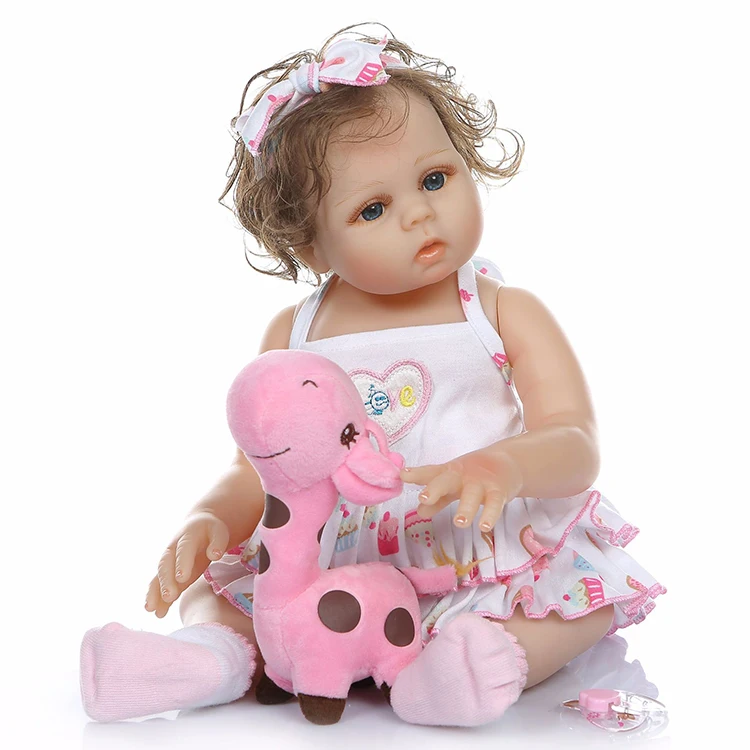 Lifelike soft 18inch real accessories manufacturer full silicone vinyl body realistic sweet girl reborn baby doll