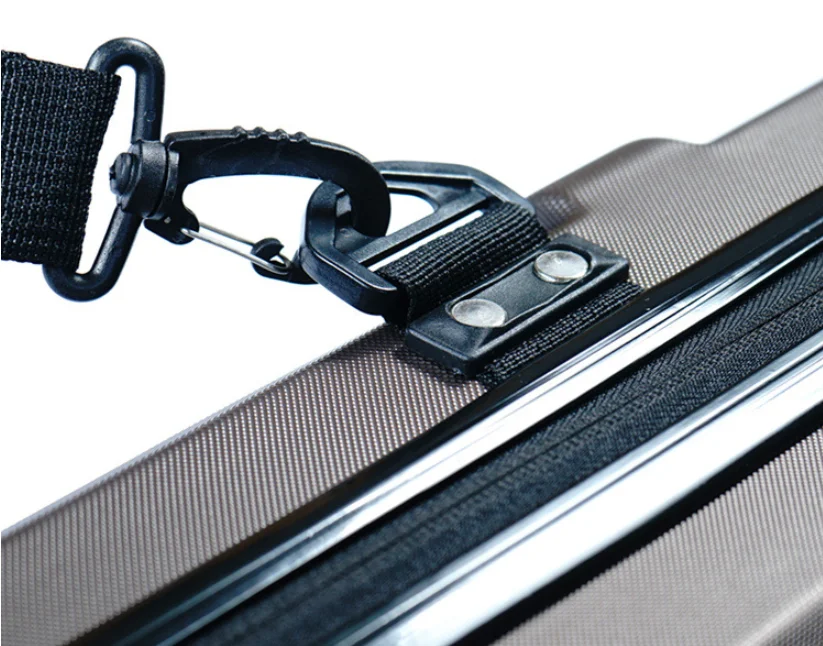 Portable Fishing Tackle Bag Shell Waterproof ABS Rod Hard Case Carrying Carrier Storage