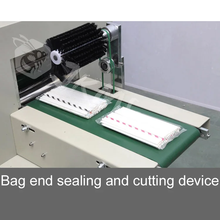 Individual automatic multi drinking straw flow pack packing machine paper straw multi pillow packing machine