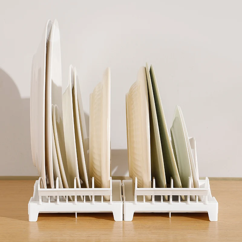 Modern Household Drain Dish Rack Furniture Drawer with Free-of-Holes Drain Shelves Kitchen Dish Storage
