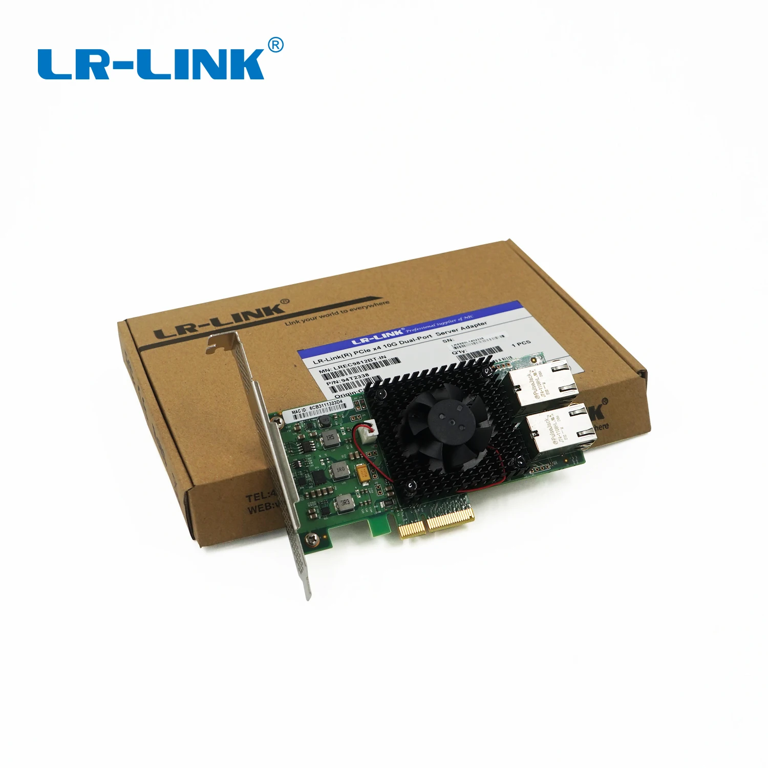PCIe x8 двухпортовый RJ45 медный интерфейс 10G сетевой адаптер Ethernet Nic карты на базе Intel X550