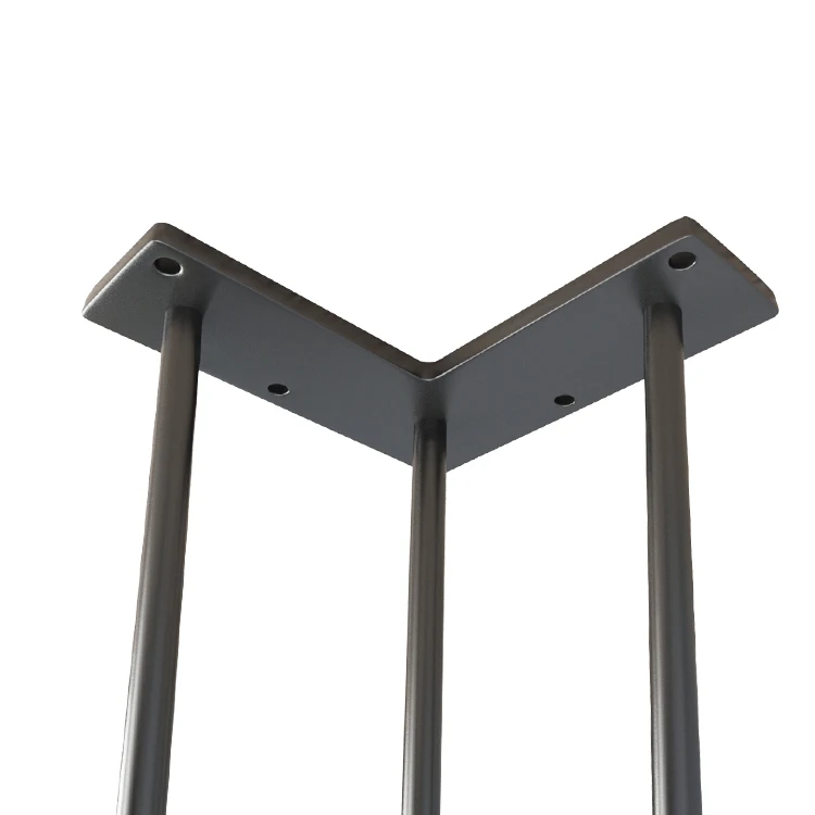 Customizable Size Hairpin Table Legs Metal Solid Iron Heavy Duty Easy Install Desk Legs Coffee Table Base For Diy