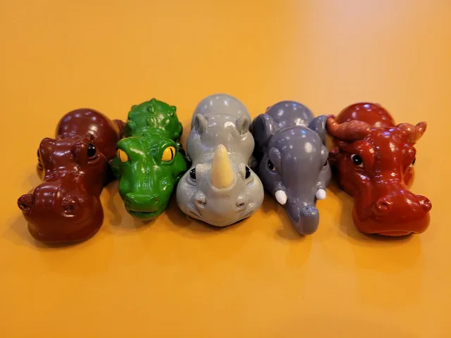 Animals of Africa Copper sculpture crocodile color copper artifact creative cute animal ornaments decoration gift