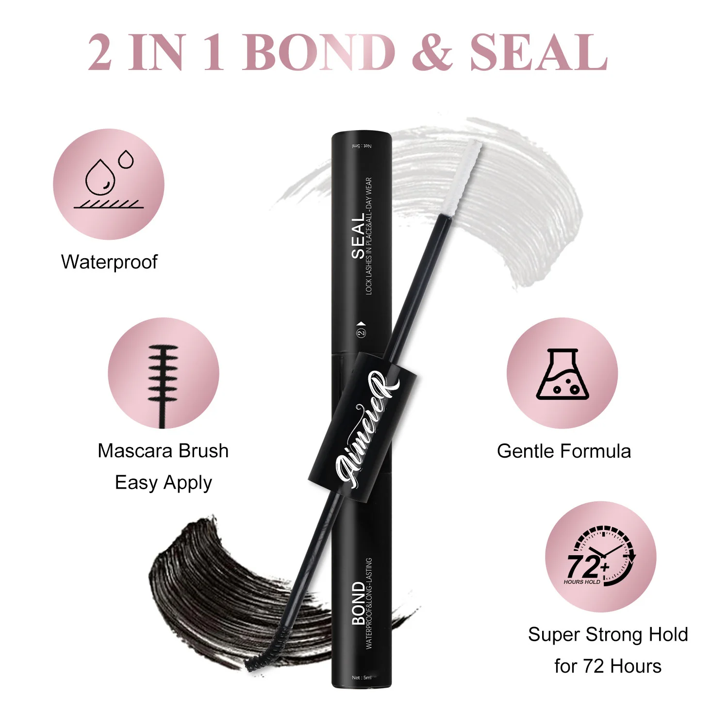Diy Lash Extension Glue Lash Glue And Bond For Clusters With Logo 5ml Custom Fast Drying DIY Segment Glue