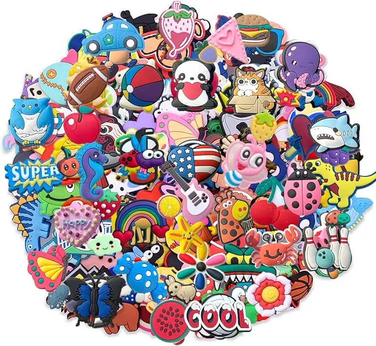 Wholesale 10000 styles Cheap Custom New Design Soft PVC Cartoon Croc Shoe Charms for Croc gift