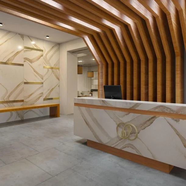 china factory solid surface bathroom countertops fantasy calacatta gold vein artificial quartz countertops