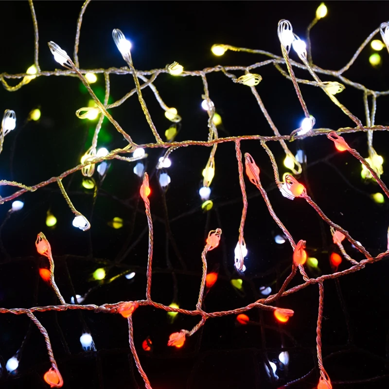 3Meter 240Led 8 Mode with Power Adaptor Cluster Christmas Lights Firecracker Looking Fairy String