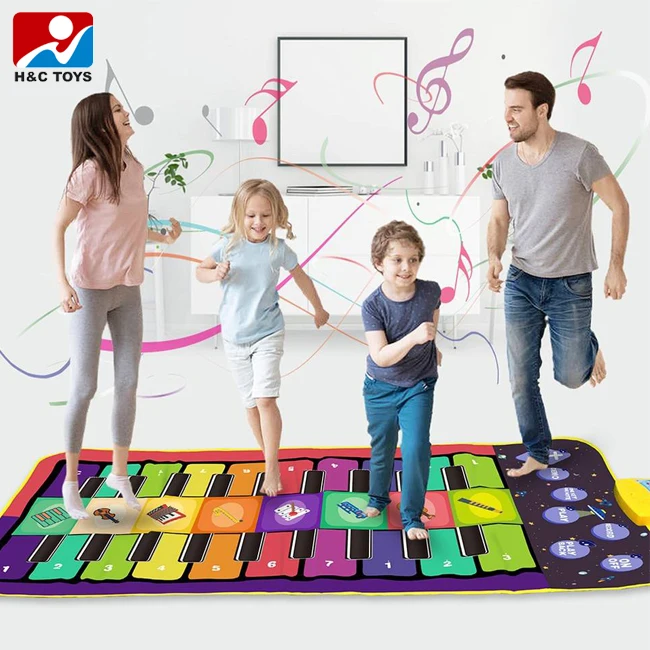Toddler multifunction musical instrument voice blanket kids music piano keyboard dance floor mat